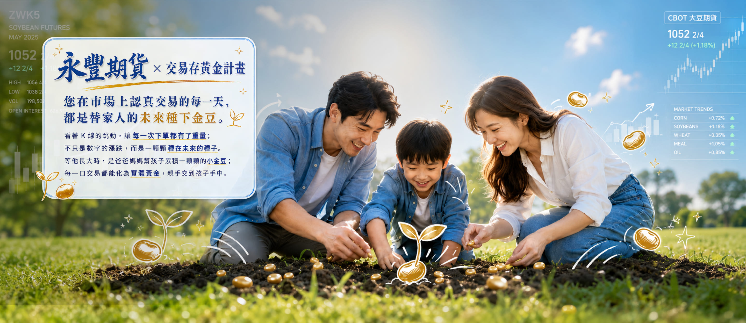 親子一起種下財富的種子